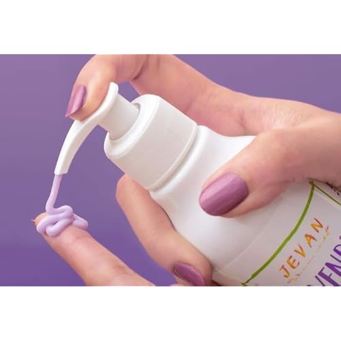 JEVAN Lavender Detangler Leave-In Cream For Wavy Hair - Lavender 280 ml - Image 2